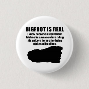 Badge Rond 2,50 Cm Bigfoot est vrai