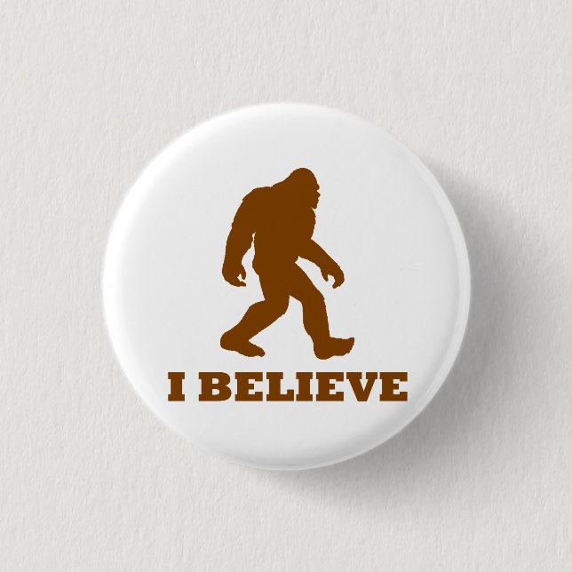 Badge Rond 2,50 Cm Bigfoot I croient (Devant)