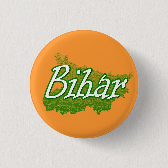 Badge Rond 2,50 Cm Bihar (Devant)