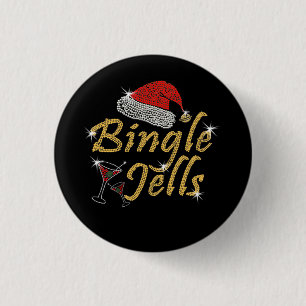 Badge Rond 2,50 Cm Bingle Jells Tipsy Noël