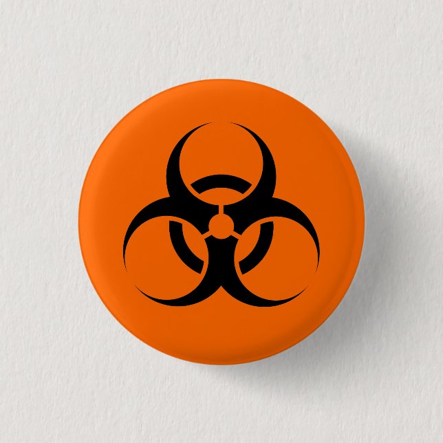 Badge Rond 2,50 Cm Biohazard (Devant)