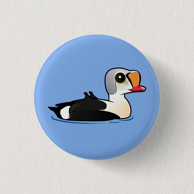Badge Rond 2,50 Cm Birdorable King Eider (Devant)