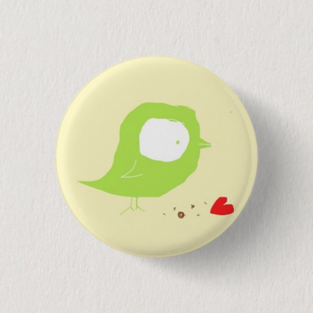 Badge Rond 2,50 Cm Birdy a trouvé l'amour (Devant)
