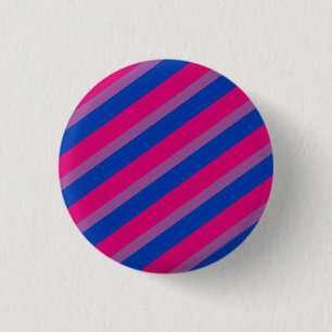 Badge Rond 2,50 Cm Bisexual Flag Stripes   Fierté bisexuelle