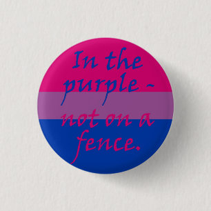 Badge Rond 2,50 Cm Bisexuel - pas sur une barrière