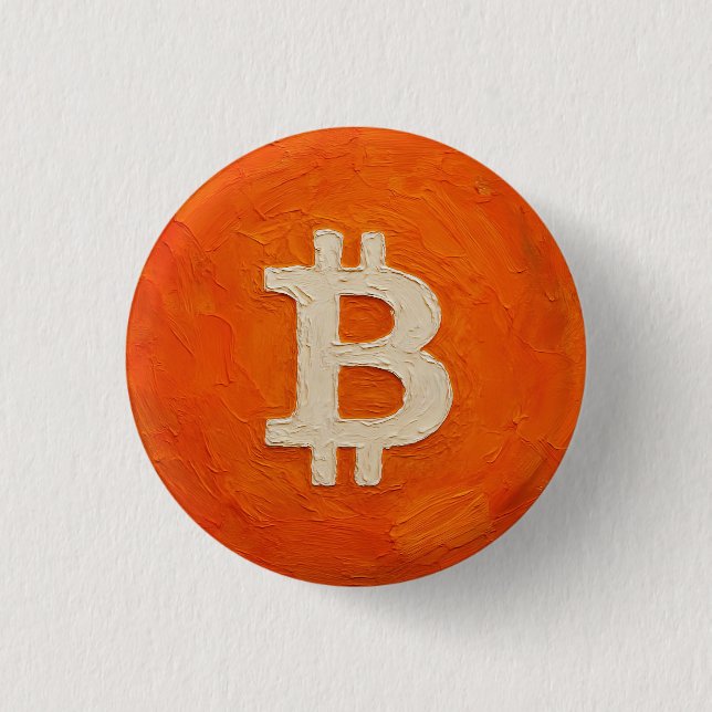 Badge Rond 2,50 Cm Bitcoin Standard (Huile, Style: 3) (Devant)