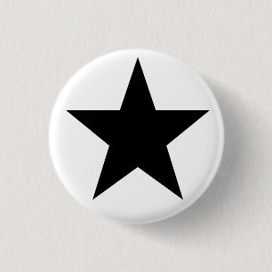 Badge Rond 2,50 Cm Black Anarchy STAR (de façon classique)