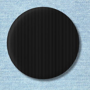 Badge Rond 2,50 Cm Black & Smoky Black Narrow Vertical Stripes