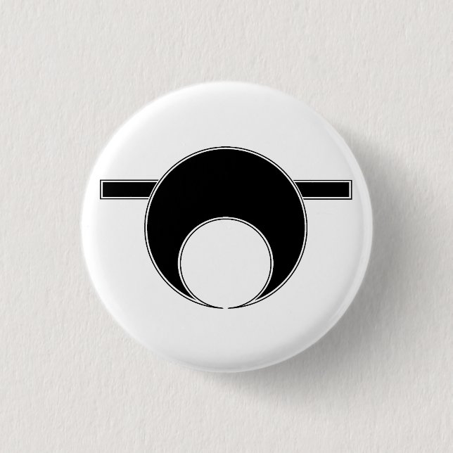 Badge Rond 2,50 Cm Blanc octobre de poules mouillées (Devant)