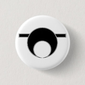 Badge Rond 2,50 Cm Blanc octobre de poules mouillées