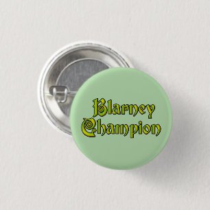 Badge Rond 2,50 Cm Blarney Champion vert petit bouton