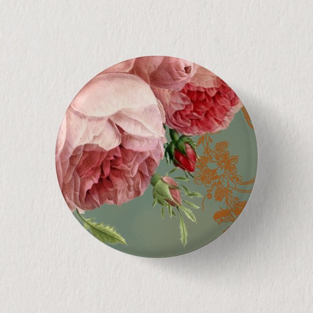 Badge Rond 2,50 Cm Blenheim s'est levé (Devant)