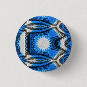 Badge Rond 2,50 Cm Bleu atomique