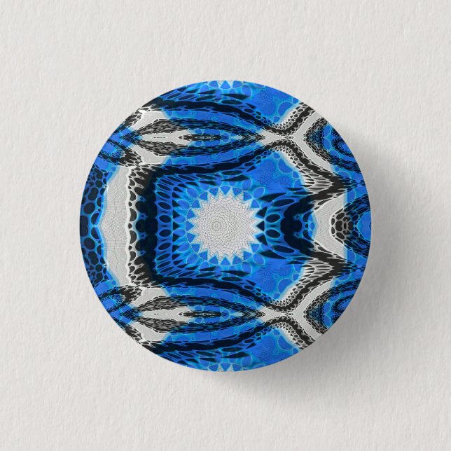 Badge Rond 2,50 Cm Bleu atomique (Devant)