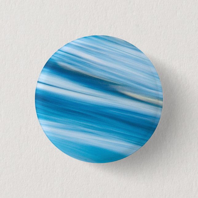 Badge Rond 2,50 Cm Bleu de mer Abstrait (Devant)