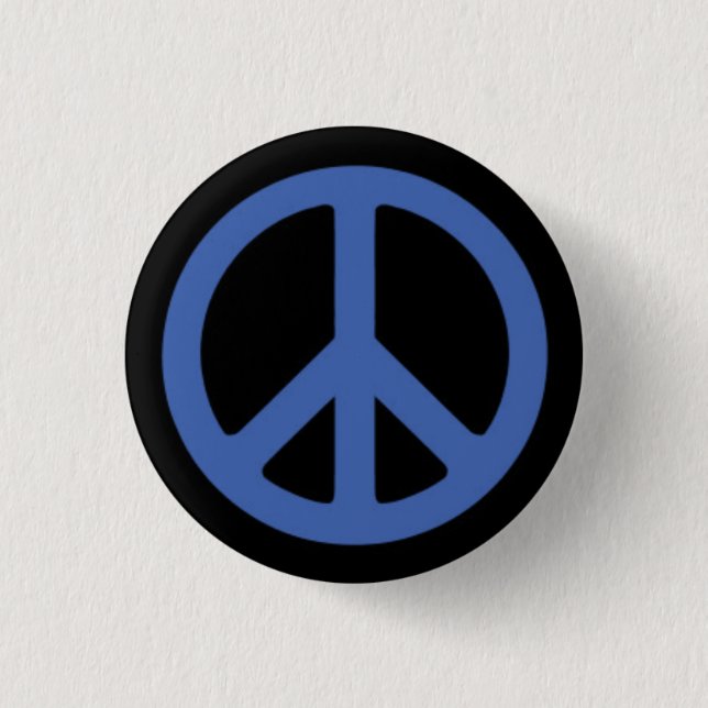 Badge Rond 2,50 Cm Bleu de paix (Devant)