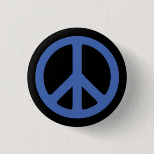 Badge Rond 2,50 Cm Bleu de paix