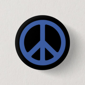 Badge Rond 2,50 Cm Bleu de paix