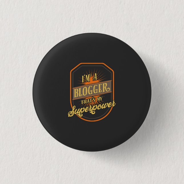 Badge Rond 2,50 Cm Blogger (Devant)