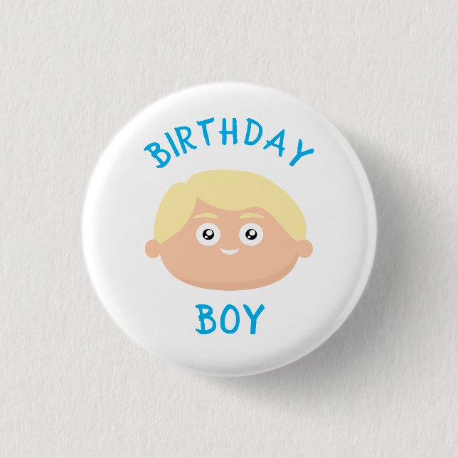 Badge Rond 2,50 Cm Blonde Boy (Devant)