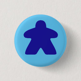 Badge Rond 2,50 Cm Blue Meeple