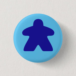 Badge Rond 2,50 Cm Blue Meeple