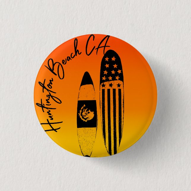 Badge Rond 2,50 Cm Boards de Huntington et sets (Devant)