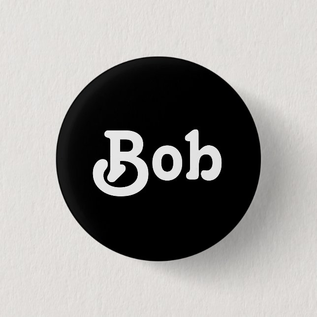 Badge Rond 2,50 Cm Bob bouton (Devant)