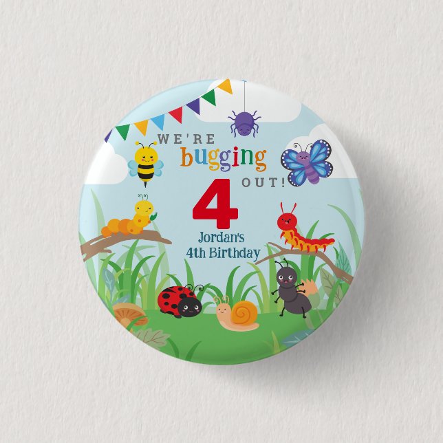 Badge Rond 2,50 Cm Bogue Anniversaire mûre (Devant)