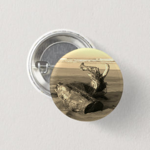 Badge Rond 2,50 Cm Bois flotté Costa Rica Photo à broche Pinback