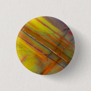 Badge Rond 2,50 Cm Bois pétrifié jaune