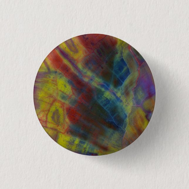 Badge Rond 2,50 Cm Bois pétrifié vertical (Devant)