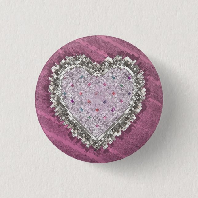 Badge Rond 2,50 Cm Bon Amour Charme (Devant)