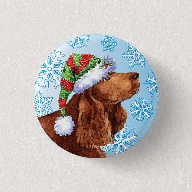 Badge Rond 2,50 Cm Bon Howlidays Field Spaniel Pinback Button (Devant)