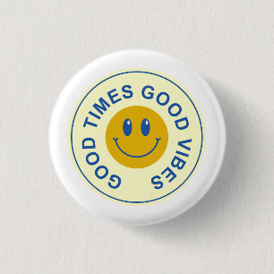 Badge Rond 2,50 Cm Bon temps Rétro