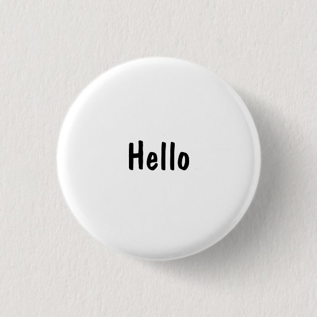 Badge Rond 2,50 Cm Bonjour (Devant)