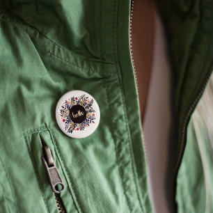 Badge Rond 2,50 Cm Bonjour automne