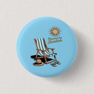 Badge Rond 2,50 Cm Bonjour été