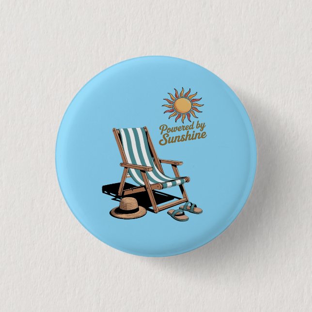 Badge Rond 2,50 Cm Bonjour été (Devant)