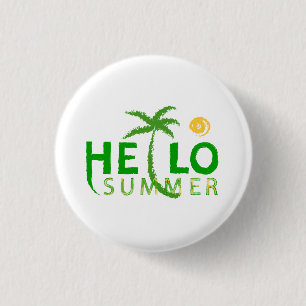 Badge Rond 2,50 Cm Bonjour été