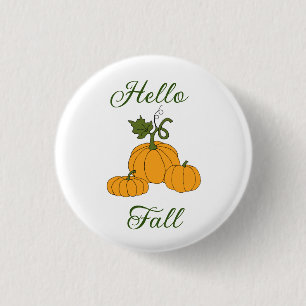 Badge Rond 2,50 Cm Bonjour Minimaliste Mignon Automne