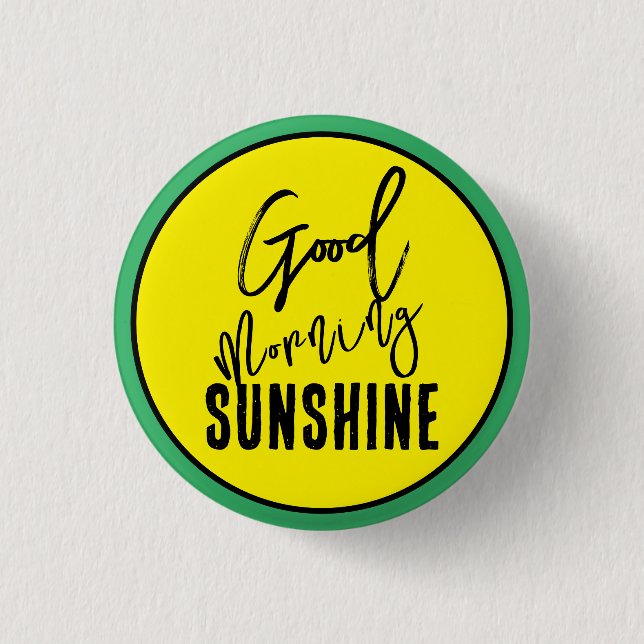 Badge Rond 2,50 Cm Bonjour soleil (Devant)
