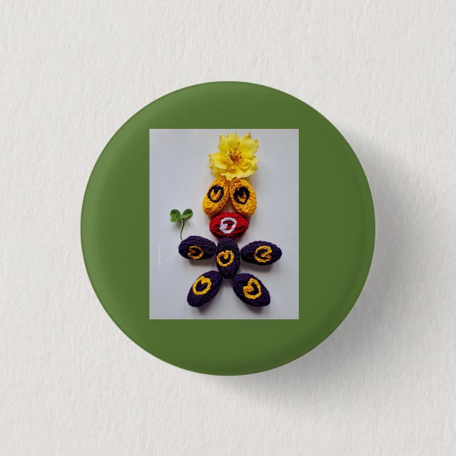 Badge Rond 2,50 Cm Bonne Chance (Devant)