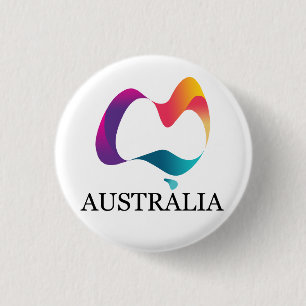 Badge Rond 2,50 Cm Bonne fête australienne