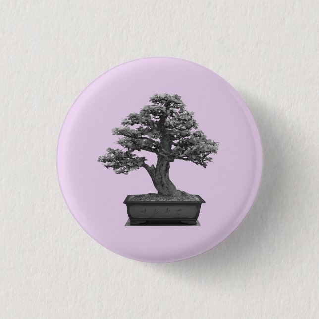 Badge Rond 2,50 Cm bonsaï (Devant)