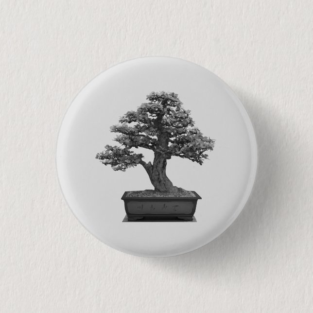 Badge Rond 2,50 Cm bonsaï (Devant)