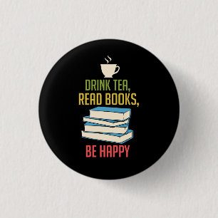 Badge Rond 2,50 Cm Book Lover