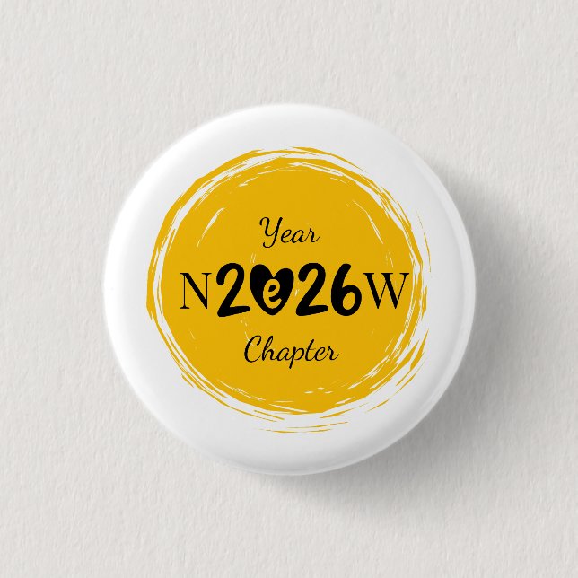 Badge Rond 2,50 Cm Bookish New Year Gift for Readers (Devant)