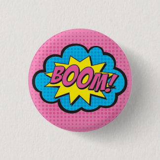 Badge Rond 2,50 Cm BOOM ! Pin GV2 de super héros