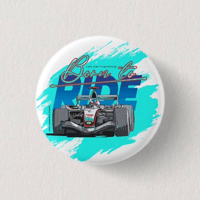 Badge Rond 2,50 Cm Born to ride (Devant)